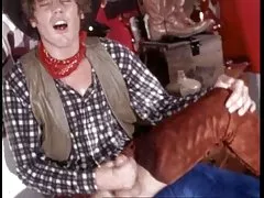 Vintage big cock cowboy fylder behårede pige røv hul (camaster)