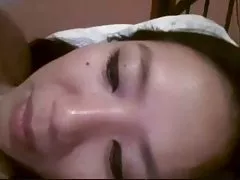 Kinesiske egoistisk exgf gnide behårede fisse på webcam